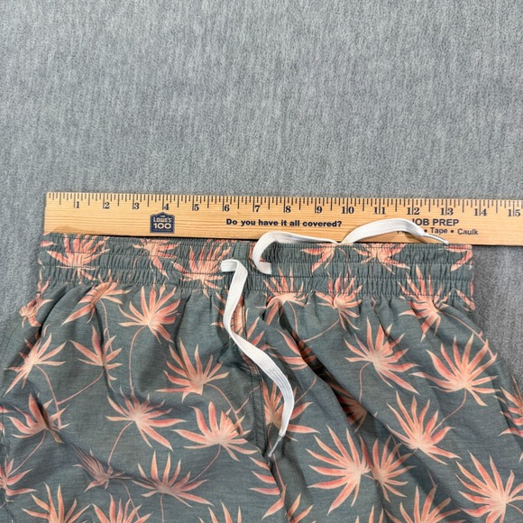 Chubbies Shorts Men S Green Pink Floral 5.5" Inseam Swim Mesh Lined - Picture 3 of 6